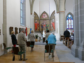 Bonifatiusandacht mit Weihbischof Prof. Dr. Karlheinz Diez in St. Crescentius (Foto: Karl-Franz Thiede)